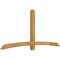 Ekena Millwork Bellingham Rough Sawn Timber Gable Bracket, Western Red Cedar, 96"W x 44"H x 4"D x 4"F, 11/12 Pitch GBW096X44X0404BEL00RWR - alternate 4